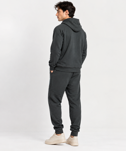 OARH INT INDUSTRY Ensemble de survêtement à capuche pour homme, couleur unie, manches longues, décontracté, respirant, léger, en coton, sweat-shirt et pantalon - Product Image 2