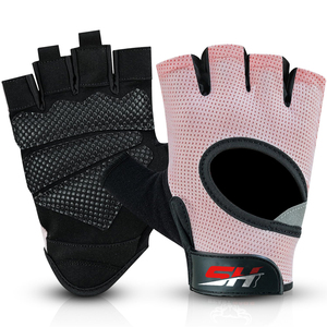 Wholesale Weightlifting <b>Gloves</b> Anti Slip Silicon Palm Protection Half Finger Workout Mitts Comfortable Gym Fitness Gear Pack - Product Image 1