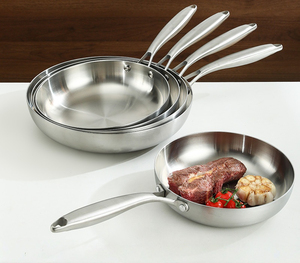 Professional Stainless Steel Fry <b>Pan</b> With Durable Construction And Excellent Heat Distribution - Product Image 4