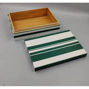 AL MALIK CRAFT Wooden Storage <b>Box</b> with Gray White <b>Floral</b> Inlay Pattern Jewelry & Cosmetic Organizer 0-1L Capacity - Product Image 1