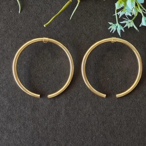 Metal Craft Dropshipping Ready Brass Earrings <b>Blind</b> Shipping Brass Earrings Solid Color Custom Factory Wholesale Item Earrings - Product Image 6