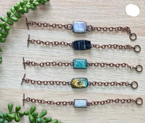 Cadena de Rosario de Plata de Ley 925, piedra lunar arcoíris Natural, cadena de eslabones de 18mm, colgantes de cristal para el Día del Padre y La Madre - Product Image 2