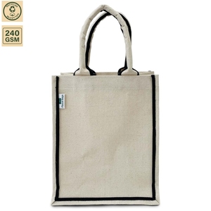 <b>10</b> Ounce Non Laminated Cotton Canvas Promotional Shopping Tote Bag 38x36x15 cm Custom Logo Wholesale Private Label Model AB0827 - Product Image 3