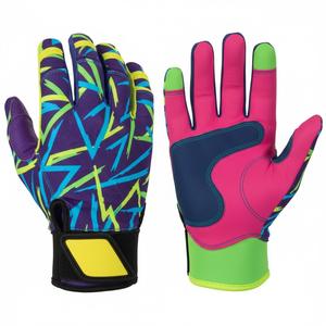 Gants de frappe de baseball pour ligue junior - Design respirant multicolore pour des performances et un confort améliorés - Product Image 2