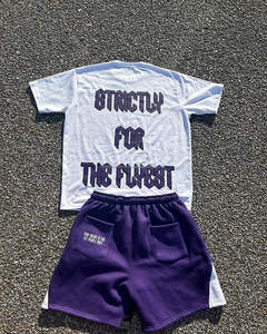 Conjunto de camiseta y pantalones cortos de algodón pesado Unisex de verano Logotipo de impresión de pantalla personalizado Estilo informal para hombres por fabricante - Product Image 5