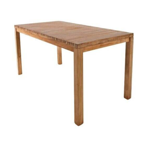 Table à manger carrée en bois massif moderne, écologique et durable, avec plateau à lattes imperméable et pieds stables pour usage domestique (4 places) - Product Image 3