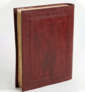 Carnet en cuir véritable avec motif griffon gravé, style antique, avec cordon tressé, fait main, vente en gros - Product Image 6