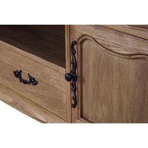 Inaloka Modern Solid Teak Wood <b>TV</b> <b>Stand</b> with Storage for Living Room Furniture - Product Image 5