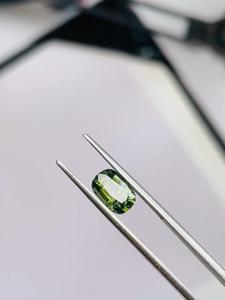 IGI Certified Natural Deep Green Sapphire <b>Rectangular</b> <b>Cushion</b> Cut Non Heated Non Treated 1.49 Ct Collector Gemstone for Jewelry - Product Image 4