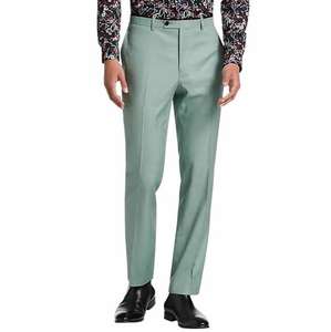 Pantalones de Vestir de Alta Calidad, Color Marrón, Corte Recto, Transpirables, Ajustados, Lisos, para Oficina, al por Mayor - Product Image 2