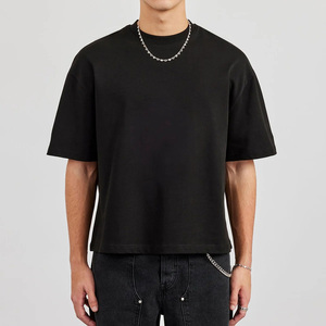 เสื้อยืดแขนสั้นทรงบ็อกซี่สำหรับผู้ชาย ทันสมัย สวมใส่ได้ทั้งแบบลำลองและเป็นทางการ ผลิตจากผ้าฝ้าย 100% เนื้อผ้านุ่ม ระบายอากาศได้ดี ไม่เป็นขุย - Product Image 6
