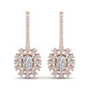 Boucles d'oreilles pendantes REYES en argent sterling 925 et moissanite, plaquées or 14 carats, exquises, pour soirée, bijoux raffinés - Product Image 2