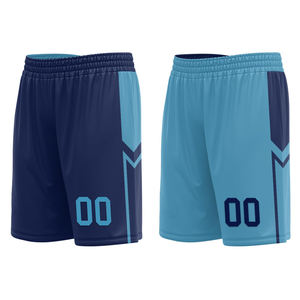 Tenues de basket-ball bleu marine pour hommes, maillots et shorts de basket-ball, look moderne et épuré, uniforme parfait pour les entraînements et les matchs - Product Image 3