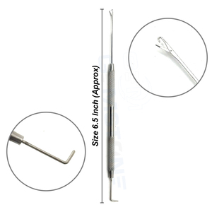 2 In 1 Hair Extension Pulling <b>Hook</b> & Crochet <b>Hook</b> <b>Tool</b> | Professional Micro Ring & Nano Bead Extension Installation <b>Tool</b> - Product Image 1