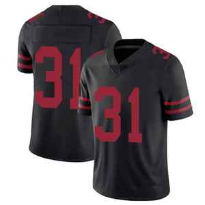 Camiseta Deportiva Lisa de Fútbol Americano de Alta Calidad, Jersey de Fútbol Americano sin Estampado, Ropa Deportiva, Jersey Hip Hop - Product Image 2