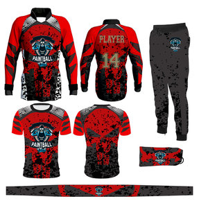 ชุดกีฬาเพนท์บอลแบบกำหนดเอง เสื้อเจอร์ซีย์ กางเกง และอุปกรณ์ป้องกัน พร้อมสีทีมที่ออกแบบได้ตามต้องการ - Product Image 4
