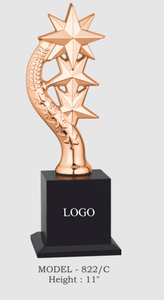 Trofeo Estrella de Aleación de Zinc, Copa de Premio de Metal Plateado de 11 Pulgadas para Juegos Deportivos con Base Grabada - Product Image 6