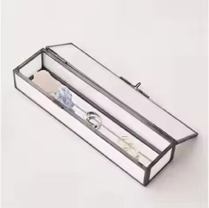 Luxury Metal & Glass Jewelry Box Elegant Keepsake <b>Storage</b> Case for Rings Earrings Necklace Bracelet <b>Dressing</b> <b>Table</b> Gift - Product Image 1