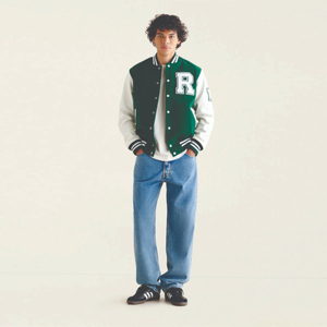 Custom Mens Green Varsity Jacket Letterman Baseball Wool Bomber Jackets Patch Embroidery Oversized Vintage College Fleece <b>Coats</b> - Product Image 3