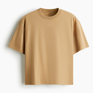 Plain Oversized T-Shirt Manufacturer Men Cotton Loose Fit Heavyweight Minimal Streetwear Casual Front Logo Vintage Acid Wash Tee - Product Image 1