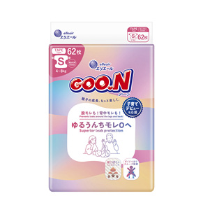 Couches jetables pour bébé GOO.N du Japon, en tissu non tissé, avec canal anti-fuite 3D, type bande adhésive, vente en gros, fabrication - Product Image 1
