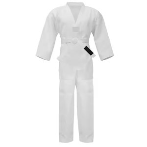 Uniforme de Taekwondo Deportivo para Hombres Adultos, 100% Algodón, Transpirable y de Secado Rápido, Logotipo Frontal Personalizable, Talla Ajustable - Product Image 1