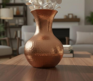 Latest Design Copper color Wedding Events Decor Metal Flower <b>Vase</b> Custom Finished Metal Planter for Home And Hotel Use - Product Image 3