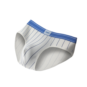 Boxers tricotés rayés pour homme MAN, taille mi-haute, 100 % coton, respirants, lot de 3 - Product Image 6