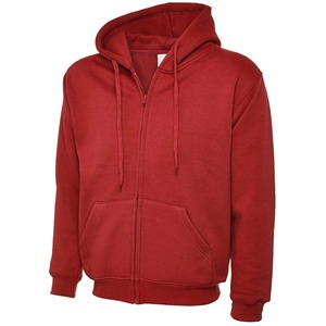 Sudadera con capucha blanca unisex clásica de algodón French Terry con cremallera completa, chaqueta con capucha, ropa de trabajo personalizada, informal. - Product Image 5