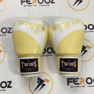 Guantes de Boxeo Profesionales Twins Verde Claro y Blanco, Cierre de Velcro, Transpirables, para Entrenamiento de Adultos, Muay Thai y Sparring - Product Image 6