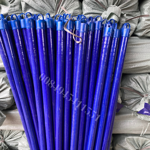 ไม้กวาดไม้ ด้ามไม้เคลือบพีวีซีสีแดง ด้ามไม้กวาดเคลือบด้ายอิตาลี คุณภาพสูง เป็นมิตรกับสิ่งแวดล้อม - Product Image 2