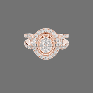 Joyas de moda Anillo llamativo de oro de 14 quilates con detalles finos Estilo tradicional - Product Image 1