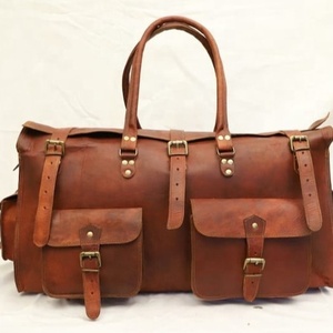 Sac de voyage week-end en cuir à séchage rapide avec logo Classic Look, fermeture éclair, nouveau design élégant, sacs de voyage en cuir parfaits - Product Image 2