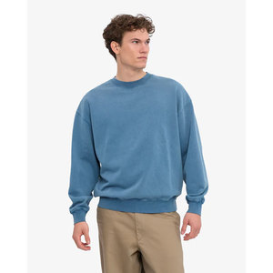 Sudadera Casual Oversize de Algodón Grueso con Forro Polar, Estilo Urbano, de Manga Larga, Tejido French Terry, para Invierno - Product Image 3