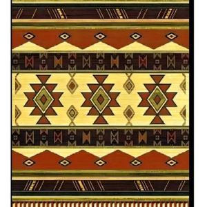 Tapis rectangulaire à motif géométrique, style bohème, en laine et acrylique, tissage plat, avec dos antidérapant en caoutchouc, idéal pour le salon - Grande Vente - Product Image 6