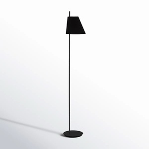 Lampe de sol de luxe avec base en marbre, cadre doré et abat-jour en tissu pour un intérieur haut de gamme - Product Image 4