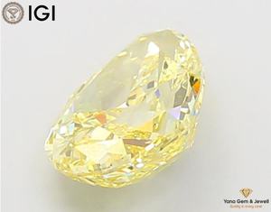 Diamant de 2,00 carats avec certificat IGI, cultivé en laboratoire CVD, taille poire, clarté VVS2, couleur jaune vif fantaisie, pour centre de bague - Product Image 3