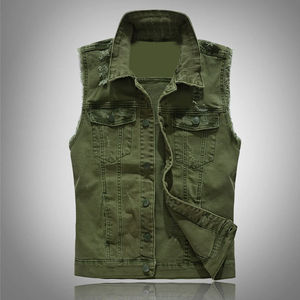 Best Style Casual Winter Denim <b>Vest</b> <b>for</b> <b>Men</b> Hot Selling 100% Cotton Fashionable Solid Colors Slim Fit <b>Heated</b> Denim <b>Vest</b> - Product Image 2