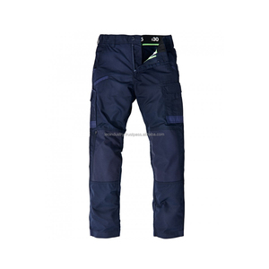 Pantalon de travail cargo multifonctionnel en toile de coton de haute qualité pour hommes, taille mi-haute, lavage coloré - Product Image 3