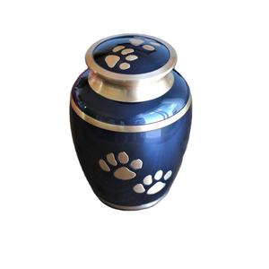 Urnes de crémation rouges souvenir bande d'empreinte d'or personnalisée petite/mini urne pour animaux de compagnie fournitures funéraires faites à la main dernières urnes de crémation - Product Image 6