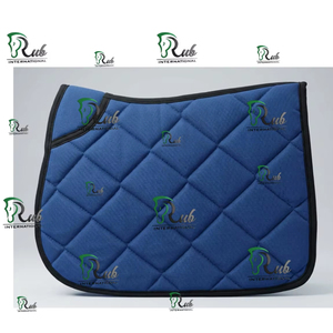 Premium Quilted English Horse Saddle Pad - Breathable Cotton Equestrian Saddle Cloth for Jumping & All-Purpose Riding - Product Image 2