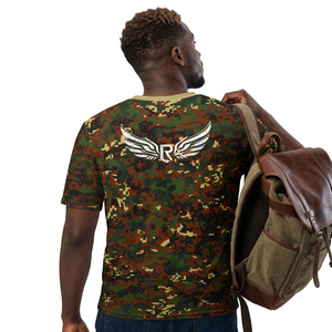 T-shirt camouflage décontracté pour homme, disponible en cinq couleurs imprimées, idéal pour l'entraînement intensif, nouveau design, manches courtes - Product Image 6