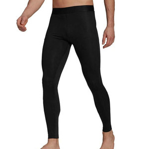 Leggings de Compresión para Hombre, Personalizados con Impresión Digital, Antibacterianos, Transpirables, de Poliéster y Spandex, con Costuras Planas de 4 Agujas, Hasta la Rodilla - Product Image 1