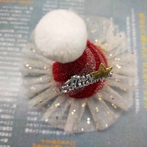 Festive Fabric <b>Hair</b> Clips with Tutuskirt Decoration 10x6cm-Girls' Christmas Party <b>Hair</b> <b>Accessories</b> (Seasonal) - Product Image 5