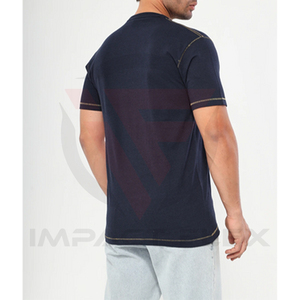 Nueva Colección de Verano 2026, Camiseta de Cuello Redondo de Color Sólido, 220GSM, 100% Algodón, para Hombre - Product Image 3