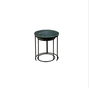 Mesa Auxiliar Moderna Aura con Tapa Redonda y Base Decorativa para Muebles de Sala - Product Image 3