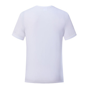 Sublimation <b>White</b> T Shirt 100 Polyester Feels Cotton Blank T Shirts for Dye <b>Printer</b> Printing Logo Sublimation T-shirts - Product Image 4
