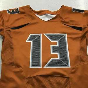 Camiseta de Fútbol Americano Universitaria Sublimada de Manga Corta, Talla Grande, con Impresión de Número y Logotipo del Nombre del Equipo Personalizado, de Secado Rápido - Product Image 4