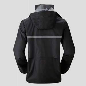 Ensemble de sport coupe-vent deux pièces pour homme, tissu respirant et à séchage rapide, ensemble deux pièces respirant - Product Image 3