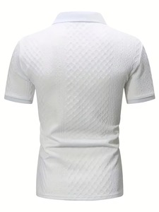 เสื้อเชิ้ตผู้ชายผ้าฝ้ายแท้แบบซิป สั่งทำโลโก้ OEM ได้ แห้งเร็ว เป็นมิตรกับสิ่งแวดล้อม ทรงปกติ สวมใส่สบาย - Product Image 2